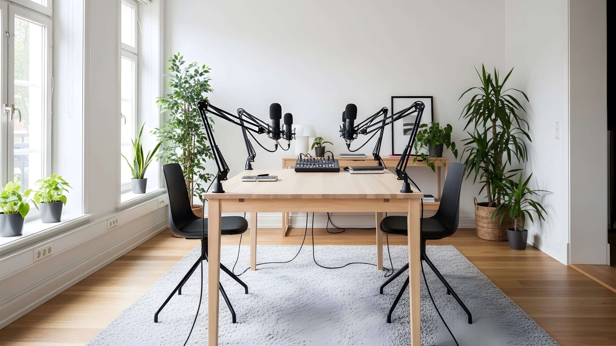 premium podcast studio
